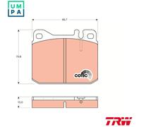 TRW Brake Pads GDB242 - for MERCEDES-BENZ /8, /8 Coupe, 123 Saloon & 123 T-Model SL