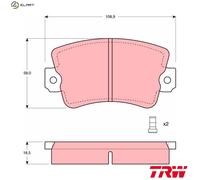 Genuine TRW Front Disc Brake Pads - GDB243
