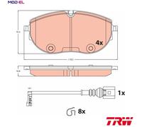BRAKE PAD SET DISC BRAKE GDB2486 FOR VW CALIFORNIA/T6/Camper TRANSPORTER/Bus