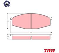 TRW Brake Pad Set GDB251 – Front Disc Pads for Nissan Urvan