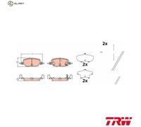 BRAKE PAD SET DISC BRAKE GDB2513 FOR HONDA LFB2/LFB1 2.0L L15BY/L15B7 1.5L 4cyl