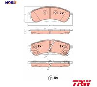TRW Brake Pad Set GDB2529 - Disc Brake - Fits FORD RANGER (TKE) 2018 - UK Stock