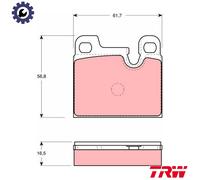 TRW GDB258 Brake pad set
