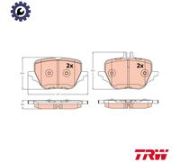 BRAKE PAD SET DISC BRAKE GDB2595 FOR MERCEDES-BENZ M256.930 256.830/M930 3.0L