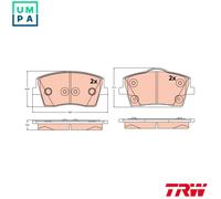 BRAKE PAD SET DISC BRAKE GDB2596 FOR VOLVO B3154T5/3154T10/3154T9/3154T2 1.5L