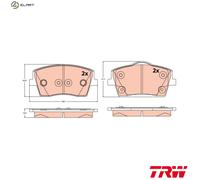 BRAKE PAD SET DISC BRAKE GDB2596 FOR VOLVO B3154T5/3154T10/3154T9/3154T2 1.5L