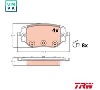 BRAKE PAD SET DISC BRAKE GDB2613 FOR PEUGEOT EXPERT/Van/Platform/Chassis/Bus