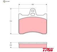 TRW GDB262 Brake pad set