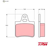 TRW Brake Pad Set GDB263 – Disc Brake – Fits Citroen BX/CX/SM