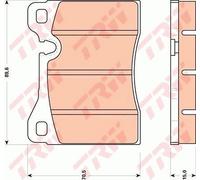 BRAKE PAD SET, DISC BRAKE GDB270