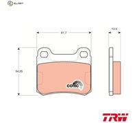 TRW Brake Pad Set GDB294 - Disc brake - For Mercedes-Benz 190 (W201) - UK Stock