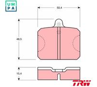 TRW Disc Brake Pads Set GDB300 – New for SKODA RAPID 120G/130G/135G 742 13 135 8 100