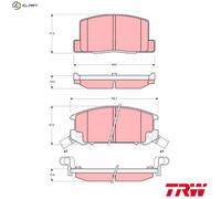 BRAKE PAD SET DISC BRAKE GDB3058 FOR TOYOTA MR/2/II/III MR2 1ZZ-FE 1.8L 4cyl