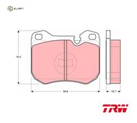 TRW GDB309 Brake pad set