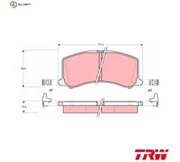 BRAKE PAD SET DISC BRAKE GDB3091 FOR SUZUKI ESTEEM/BALENO ALTO G13BB 1.3L 4cyl