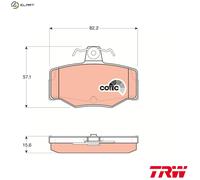 TRW Brake Pad Set GDB3092 – Disc Brake for Nissan, Mercedes-Benz