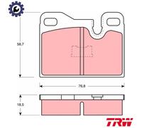 TRW GDB310 Brake pad set