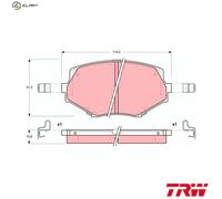 TRW Brake Pad Set GDB3103