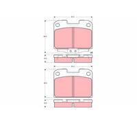 BRAKE PAD SET, DISC BRAKE GDB3104