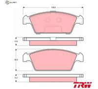 TRW GDB3108 Brake pad set
