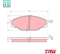 TRW GDB3109 Brake pad set
