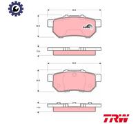 TRW GDB3113 Brake pad set