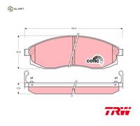 BRAKE PAD SET DISC BRAKE GDB3124 FOR MITSUBISHI STORM/SUV/L200 STRADA TRITON