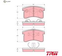 TRW Brake Pad Set GDB3126 - Disc Brake - Fits DAIHATSU MOVE, COPEN, MIRA IV, CUORE IV - New
