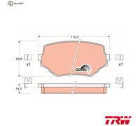 TRW Brake Pads GDB3132 - Front RH - Fits Suzuki Grand Vitara / Vitara / XL-7 - UK Stock