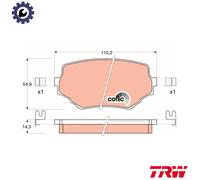 TRW Brake Pads GDB3132 - Front RH - Fits Suzuki Grand Vitara / Vitara / XL-7 - UK Stock