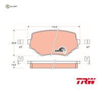 BRAKE PAD SET DISC BRAKE GDB3132 FOR SUZUKI GRAND/VITARA/XL-7/NOMADE/ESCUDO 1.9L