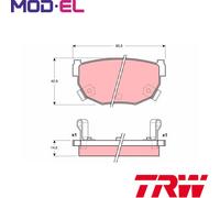 BRAKE PAD SET DISC BRAKE GDB3143 FOR NISSAN 300ZXSILVIA200SX VG30E/VG30T 3.0L