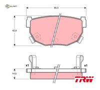 BRAKE PAD SET DISC BRAKE GDB3143 FOR NISSAN TSR20DESR20DET 2.0L 4cyl SILVIA