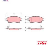 TRW Brake Pad Set GDB3147 – Fits TOYOTA Celica Coupe, RAV 4, Carina E VI Saloon