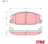 BRAKE PAD SET DISC BRAKE GDB3161 FOR OPEL ISUZU SPACECAB/Pickup TF KB D-MAX 3.1L