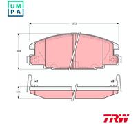 BRAKE PAD SET DISC BRAKE GDB3161 FOR OPEL ISUZU SPACECAB/Pickup TF KB D-MAX 3.1L
