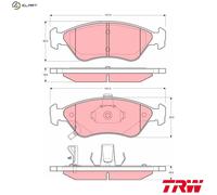 BRAKE PAD SET DISC BRAKE GDB3173 FOR KIA T8 1.8L FE 2.0L 4cyl CREDOS