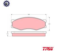 TRW GDB318 Brake pad set