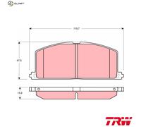 BRAKE PAD SET DISC BRAKE GDB3184 FOR TOYOTA 4E-FE 1.3L 5E-FE 1.5L 4cyl CYNOS