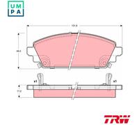 TRW GDB3189 Brake pad set
