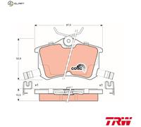 TRW GDB3190 Brake pad set