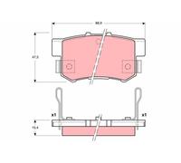 BRAKE PAD SET, DISC BRAKE GDB3191