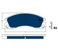 BRAKE PAD SET, DISC BRAKE GDB3200BTE