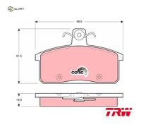 Fits TRW GDB3202 BRAKE PADS /RH/F/SAMURAI 88-04 UK Stock
