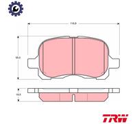 BRAKE PAD SET DISC BRAKE GDB3204 FOR TOYOTA COROLLA/Liftback/Compact/QUEST 1.3L