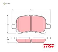 BRAKE PAD SET DISC BRAKE GDB3204 FOR TOYOTA COROLLA/Liftback/Compact/QUEST 1.3L