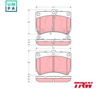 TRW Brake Pad Set GDB3206 - Disc Brake Pads for Mazda Demio & Kia Rio