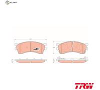 TRW Brake Pad Set GDB3209 – Disc Brake, Fits Mazda 626 Mk V & Premacy