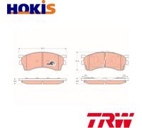 BRAKE PAD SET DISC BRAKE GDB3209 FOR MAZDA PREMACY/Van 626/Hatchback 323/VI 2.0L