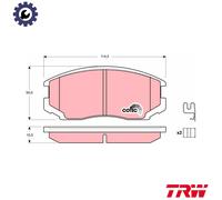 TRW GDB3214 Brake pad set